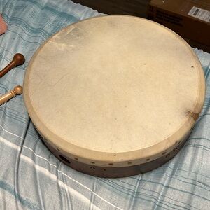 14 inch round Drum and two drum sticks